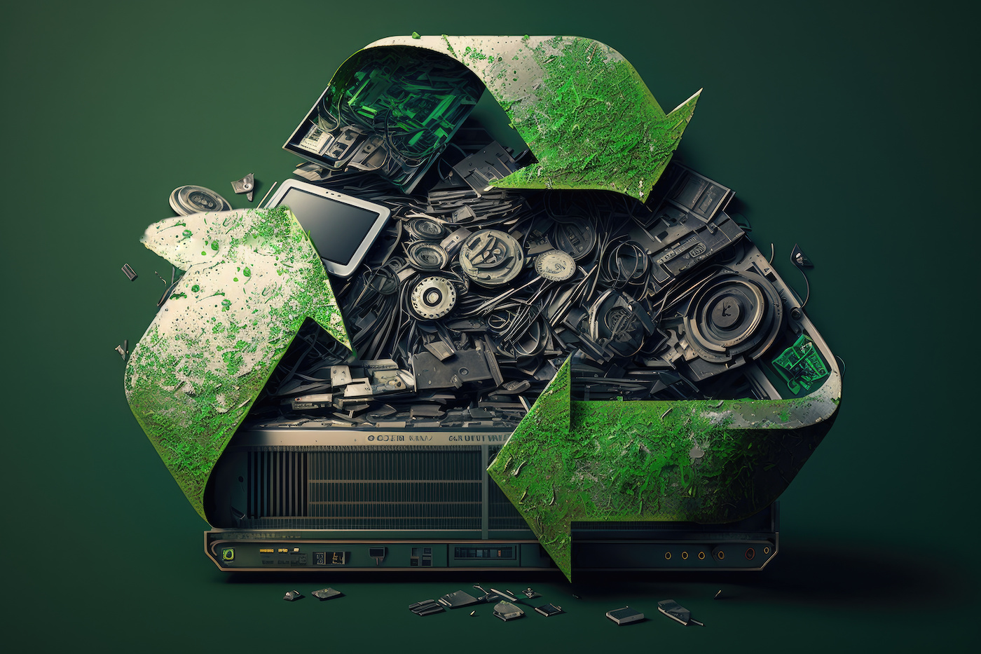 Catalytic Converter Recycling Process Illustration