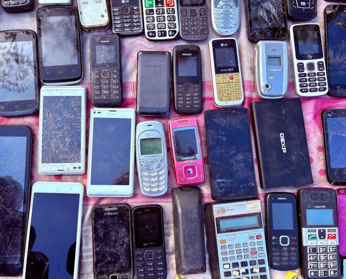 Old mobile phones of every make